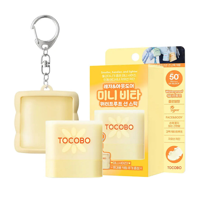 ضدآفتاب استیکی ضدآب کوچک توکوبو | SPF 50+ و مقاوم در برابر آب و تعریق با طراحی مینی و آویز کی‌رینگ