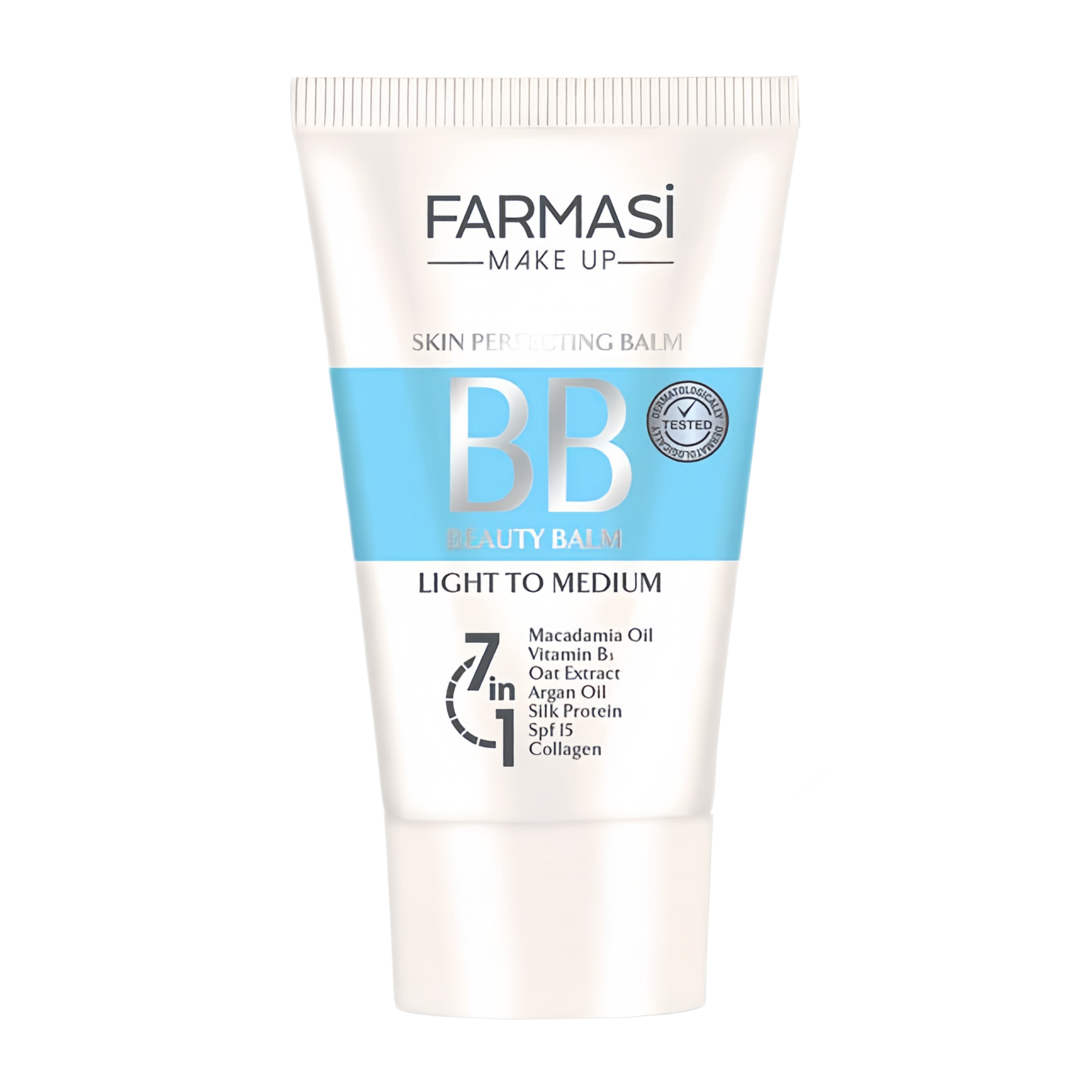 بی‌بی کرم فارماسی اورجینال | پوشش طبیعی، ضدآفتاب SPF 15 و آبرسانی ۷ کاره با روغن آرگان و کلاژن