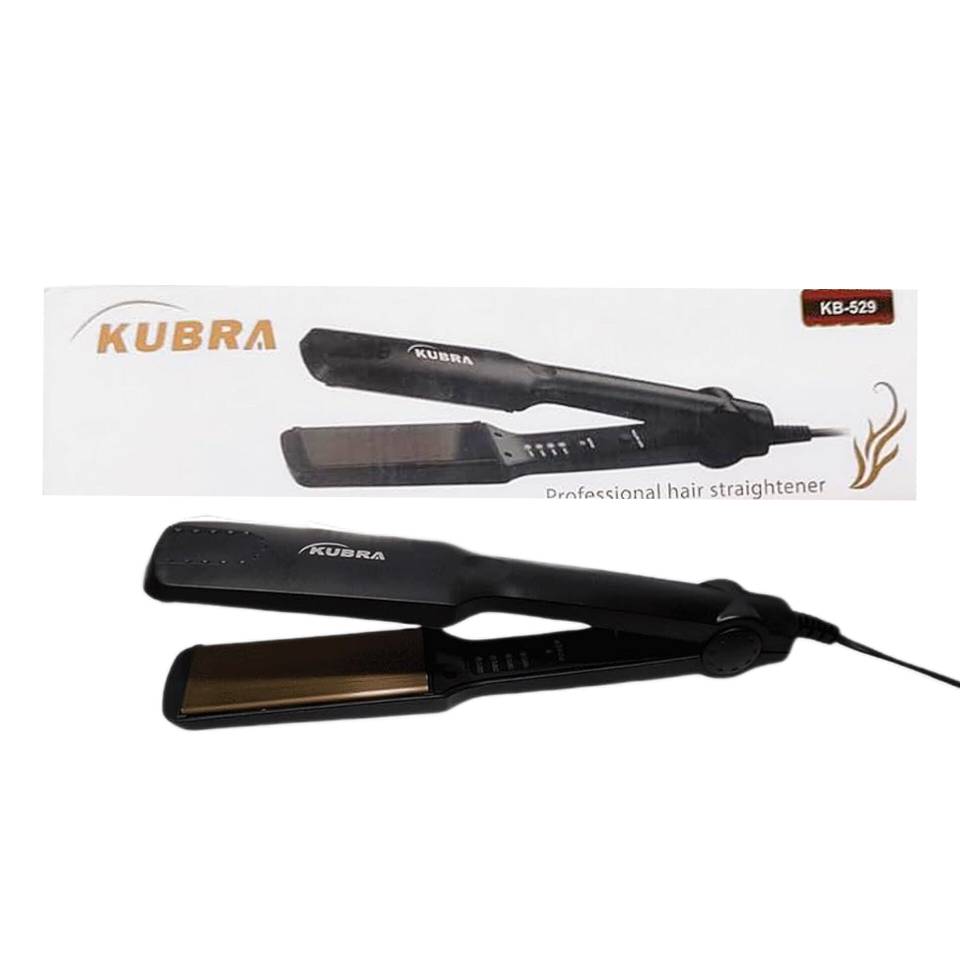 اتو مو کوبرا KB-529 | صاف‌کننده حرفه‌ای با صفحات سرامیکی پهن و ۵ حالته دمایی