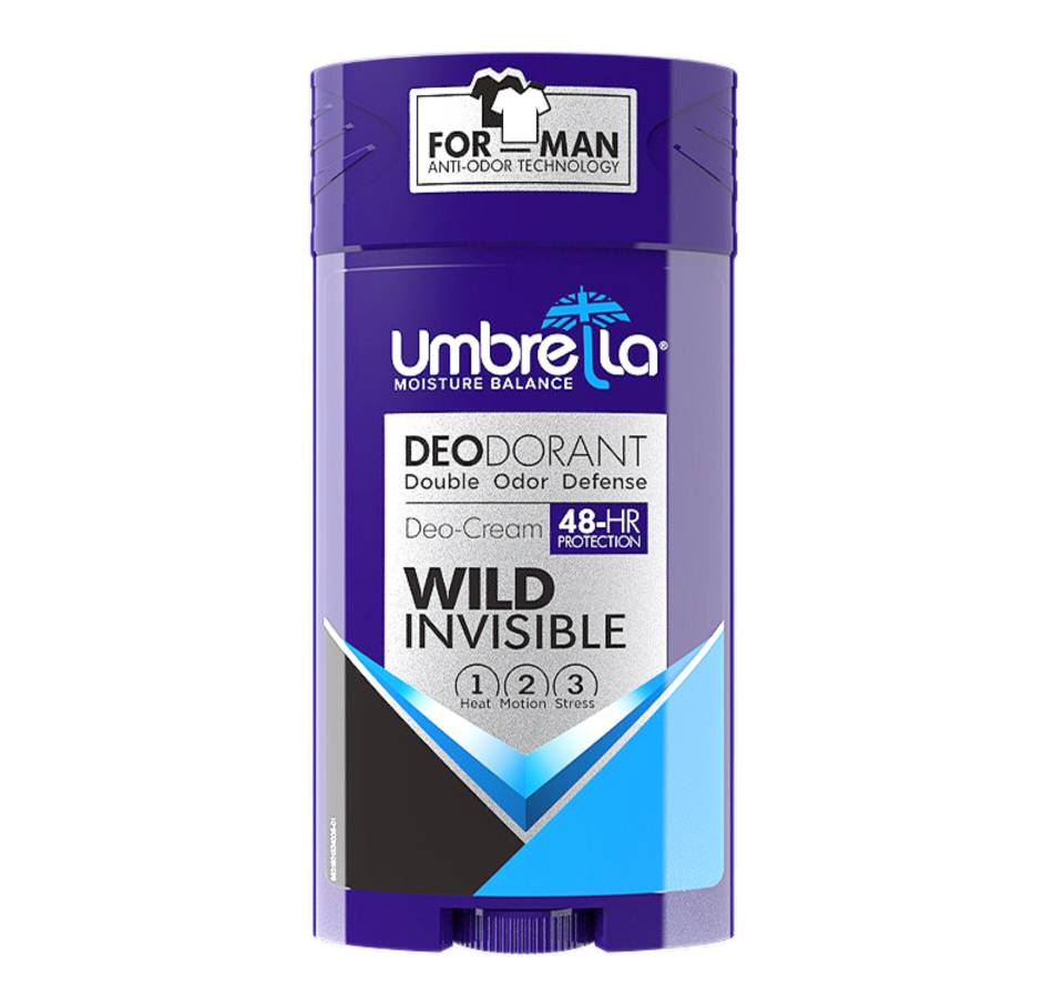 دئودورانت آمبرلا مدل Wild Invisible | محافظت ۴۸ ساعته، ضد تعریق و بدون لک برای آقایان