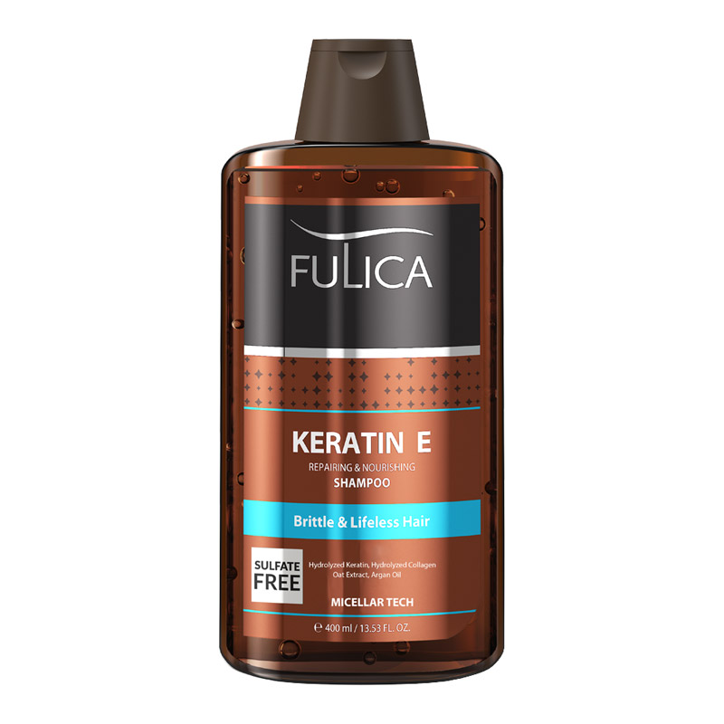 شامپو تقویت‌کننده مو فاقد سولفات Keratin E فولیکا