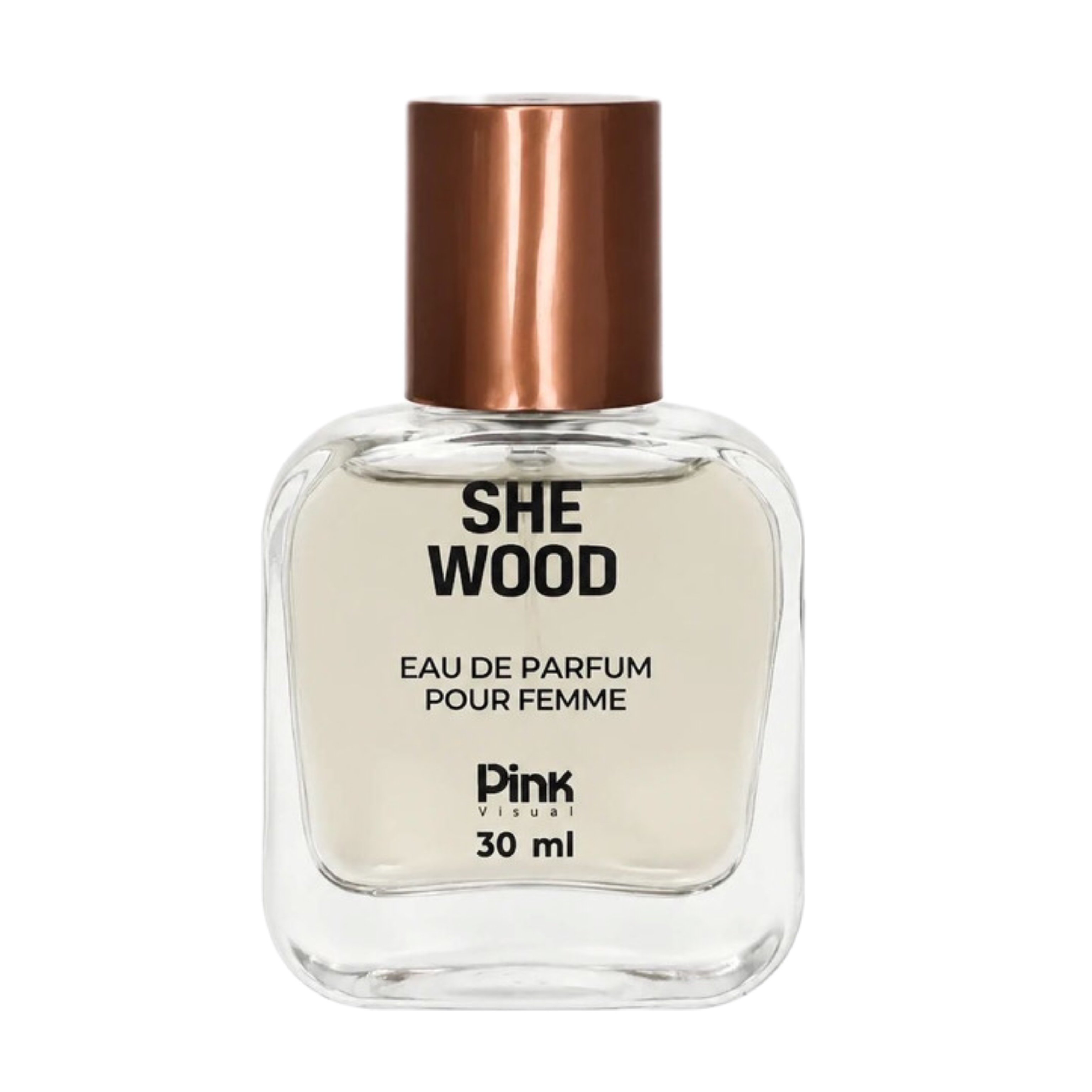 عطر پینک ویژوال شی وود | رایحه چوبی-آبی، خنک و تند برای بانوان